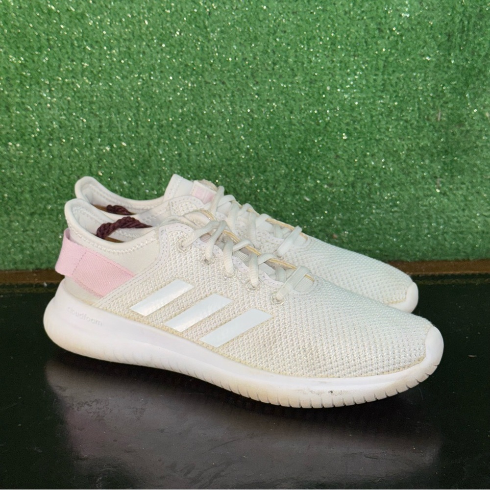 Adidas Cloudfoam Qt Flex White Pink Db0242 Women’… - image 1